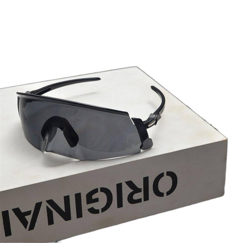 European & American Retro Frameless Riding Sunglasses: Stylish Anti-UV Large Frame for Men & Women