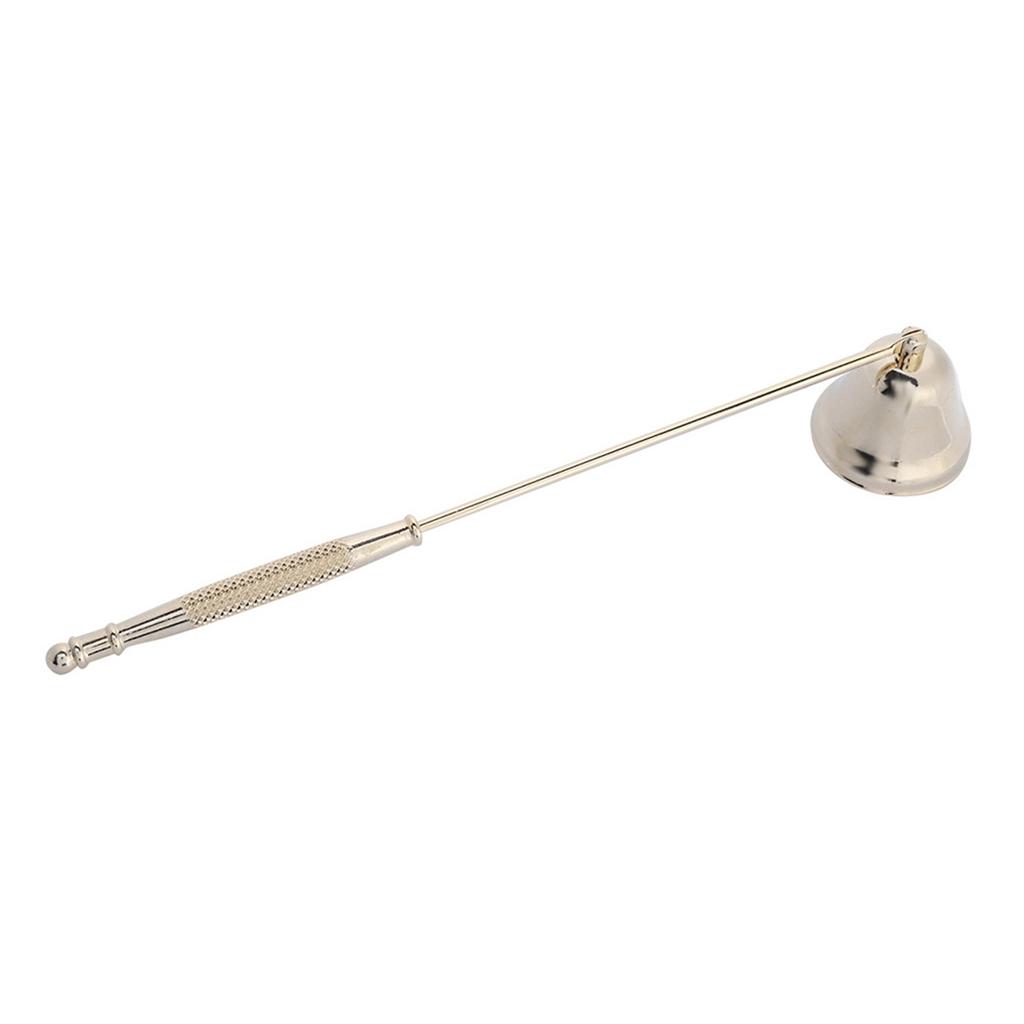1Pcs Fashion Stainless Steel Bell Shaped Candle Snuffer Wick Trimmer Cover Hand Tool(gold)