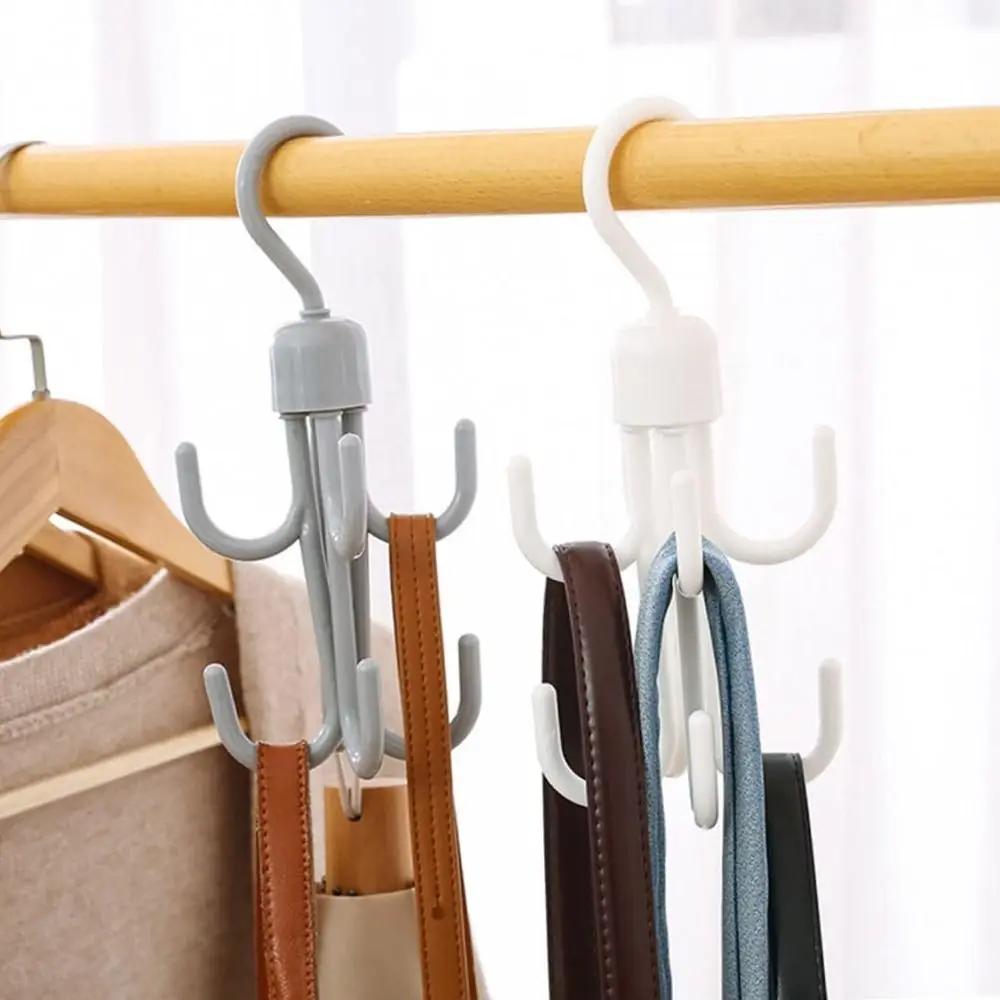 Rotatable Hanger Hook for Clothes Hats Bags Storage Rack Home Wardrobe Organizer