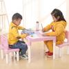 Yimei Plastic Kids' Study Table and Chair Set - Kindergarten Backrest Chair for Early Education