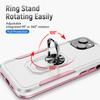 For iPhone 15 PC+TPU Shockproof Cover Anti-fall Phone Case with Ring Kickstand