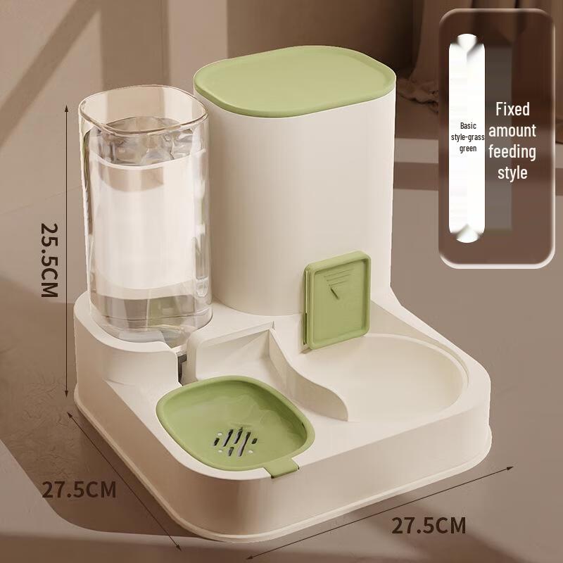 JINGRUIXIANG 2-in-1 Automatic Pet Food & Water Dispenser