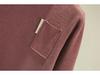 German Velvet Women's Half Turtleneck Pocket Top - Thick, Warm, Slimming, and Versatile Two-In-One for Autumn/Winter.