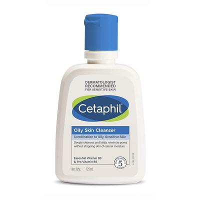 Yağlı, karma ve hassas ciltler için temizleyici (125 ml), Yağlı, Hassas Ciltlere Yağlı Cilt Temizleyici Kombinasyonu,