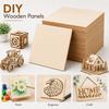 15 Stück Lindenholz Sperrholzplatten Leere Holzplatte DIY Bastelholzscheiben Für Laserschneiden Pyrographie Modellbau