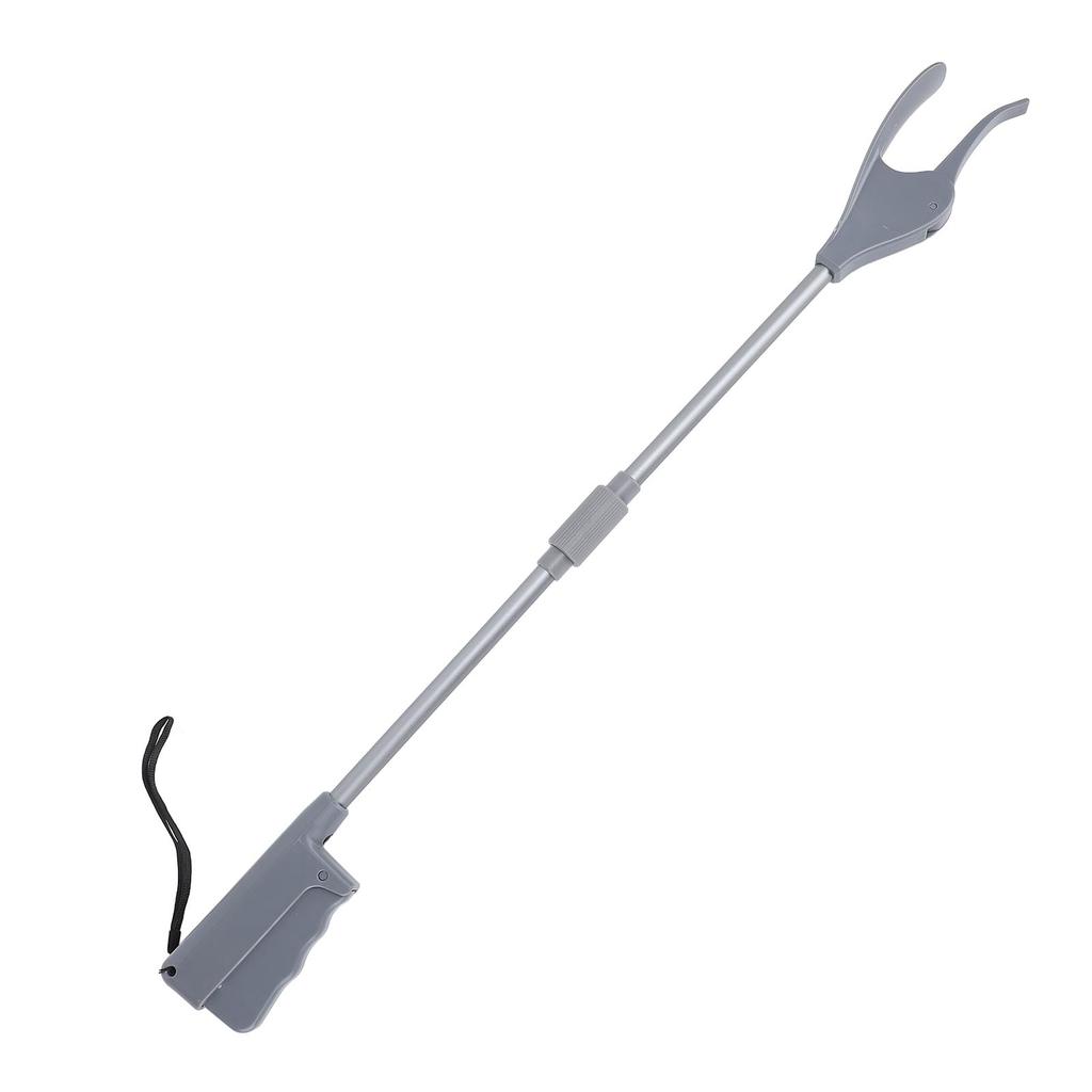 Shoe Horn with Grabber Long Handle Shoe Horn Folding Foot Shoehorn for The Elderly Pregnant Women Gray