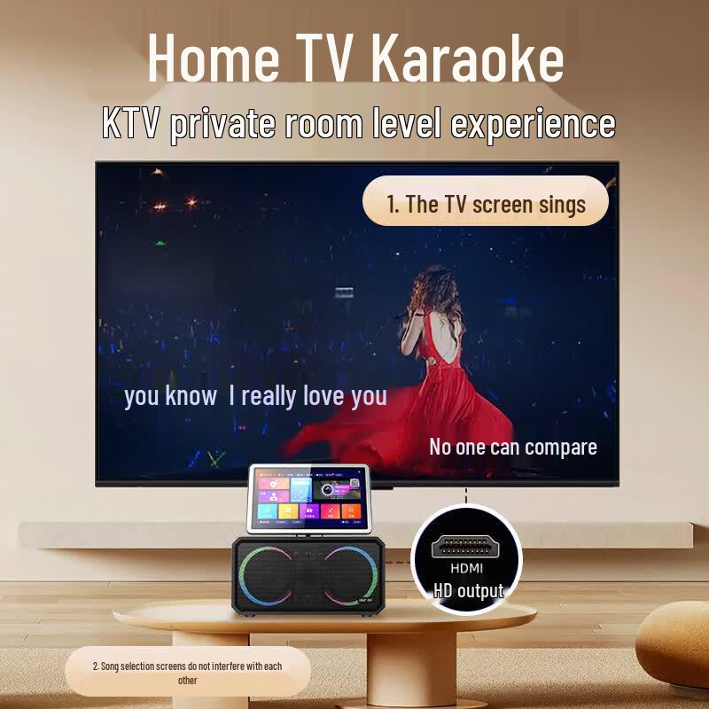 SAST Portable Karaoke System with Screen and HIFI Audio (CN version)