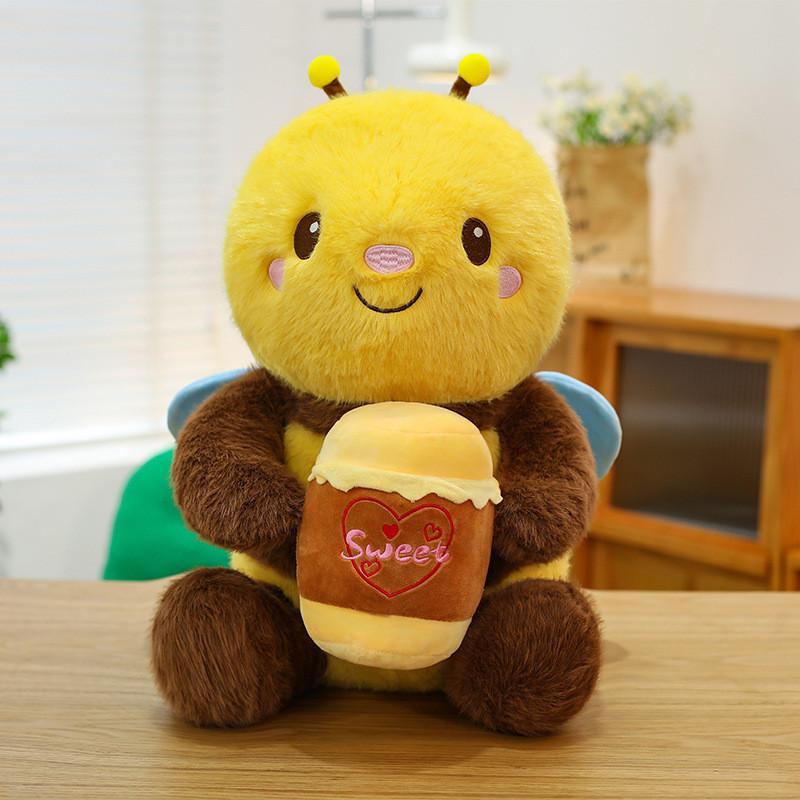 Honeybee Plush With Pp Cotton Filling Perfect For Kid Sleep And Gifts