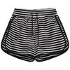 Striped Casual Sports Shorts for Women In Summer New High Waist Loose A-line
