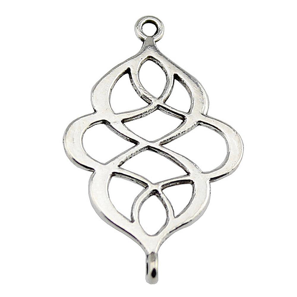 Double Hole Bow Connectors Cute Ribbon Charms For Earring And Bracelet Making