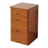 Mini Chest, A4 Size, Natural Paulownia Wood, 4 Drawers, 30cm Wide X 35cm Deep X 54.5cm High, Finished, Oak Brown, MHK-4(OBR)R