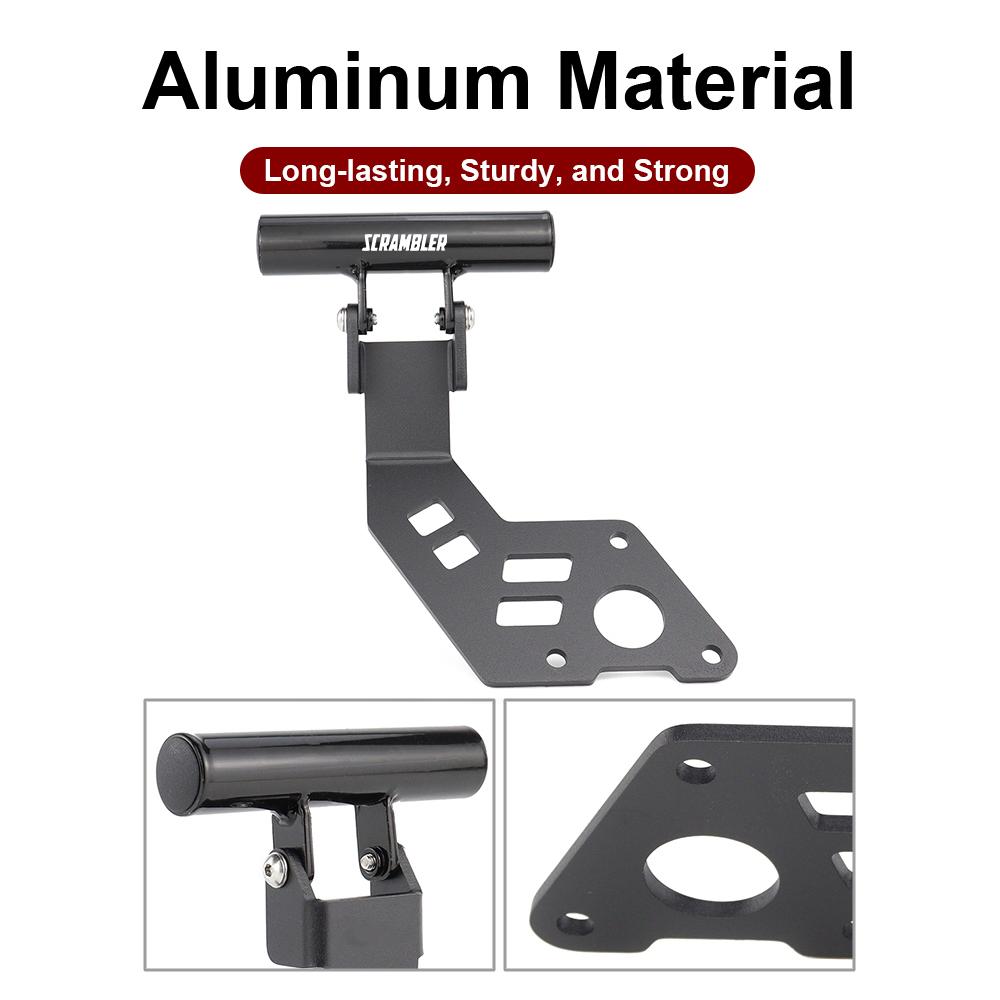 Dla DUCATI SCRAMBLER 800 Scrambler800 2024-2025 Motocykl Aluminiowy Uchwyt Nawigacji GPS Adapter do Telefonu Uchwyt Montażowy