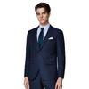 Judger Men's Casual Suit Jacket - Small Blue Check