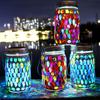 High Quality Solar Bohemian Mosaic Glass Lamp Decoration Mason Lamp Outdoor Lawn Atmosphere Lamp