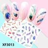1 Sheet Colorful  Flowers and Animals  Water Transfer Slider for Manicure Nail Art Decoration Nail Sticker