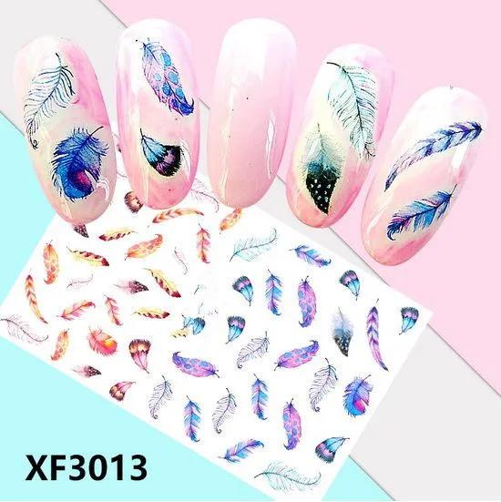 1 Sheet Colorful  Flowers and Animals  Water Transfer Slider for Manicure Nail Art Decoration Nail Sticker