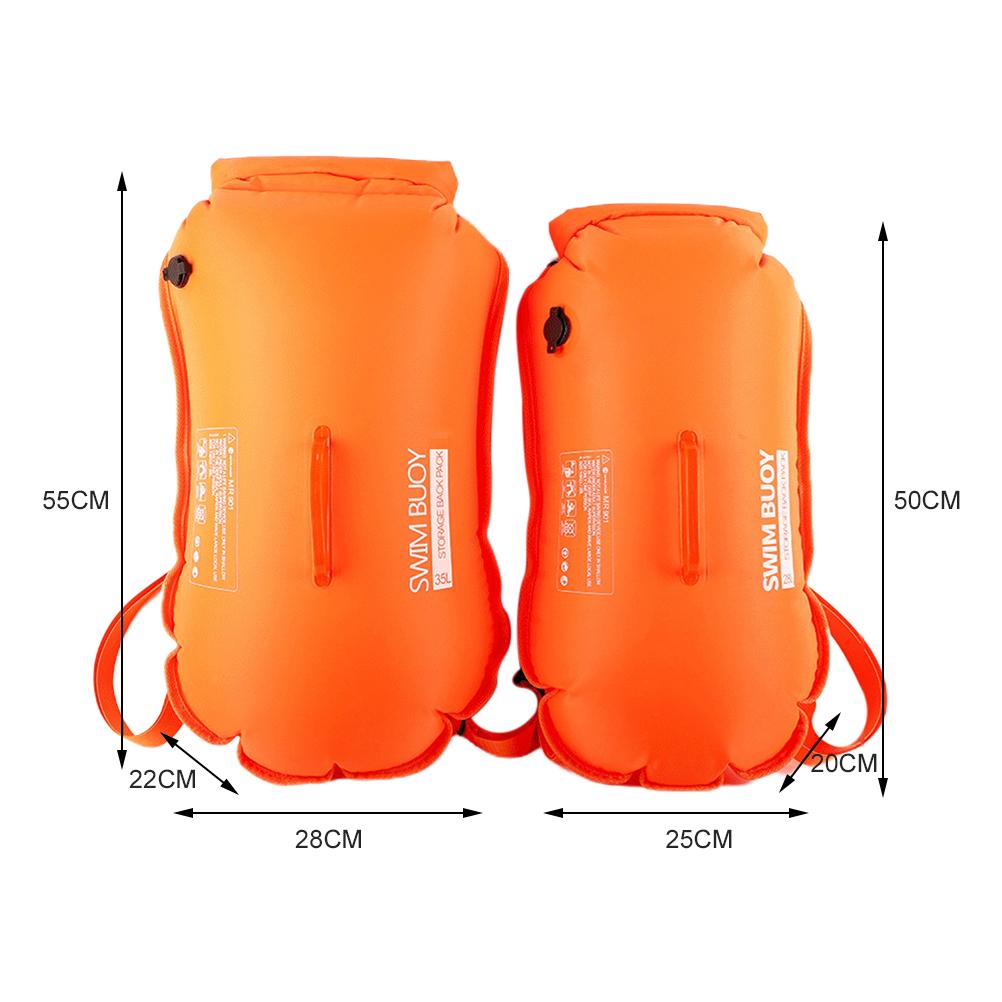 Simboj Säkerhetsboj Dubbel Ryggsäck Simträningboj Vattensport Säkerhetsväska