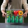 Food Grade Plastic Storage Box with Lid for Refrigerator/Freezer - Rectangular Container for Fruits & Vegetables