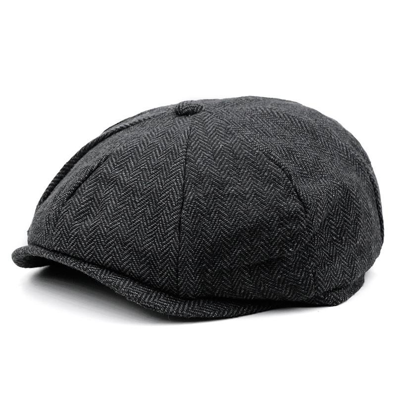 Wool Blend Octagon Hat For Men Women With Adjustable Fit For Winter Outdoor Casual Wear
