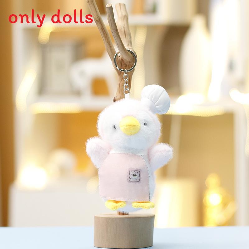 Plush Penguin Chef Keychain With Soft Short Pile For Girls Gift And Bag Decoration