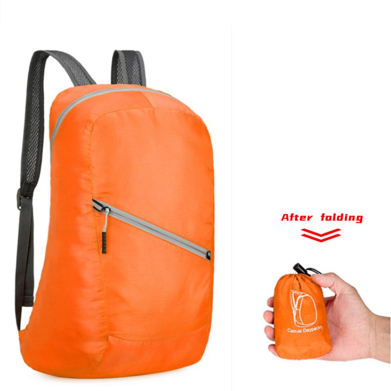 Складной Сверхлегкий Уличный Рюкзак Мужской Женский Альпинистский Спортивный Рюкзак Портативный Дорожный Водонепроницаемый Рюкзак With waterproof оранжевый