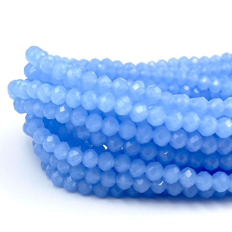 2/3/4/6/8mm Faceted Crystal Beads Bulk Pack - Glass Beads for DIY Bracelets Hairpin Loose Spacer Beads for Jewelry Making