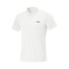 Li-Ning Breathable Solid Color Logo Short Sleeve Polo Shirt Men Tops White APLV039-10