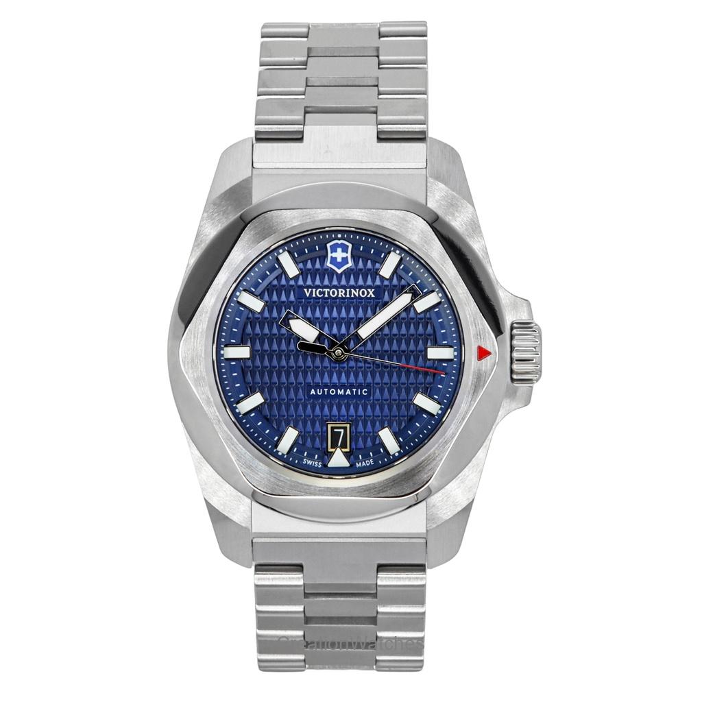 

Мужские часы Victorinox I.N.O.X из нержавеющей стали с синим циферблатом, автоматические 242020, 200 м синий