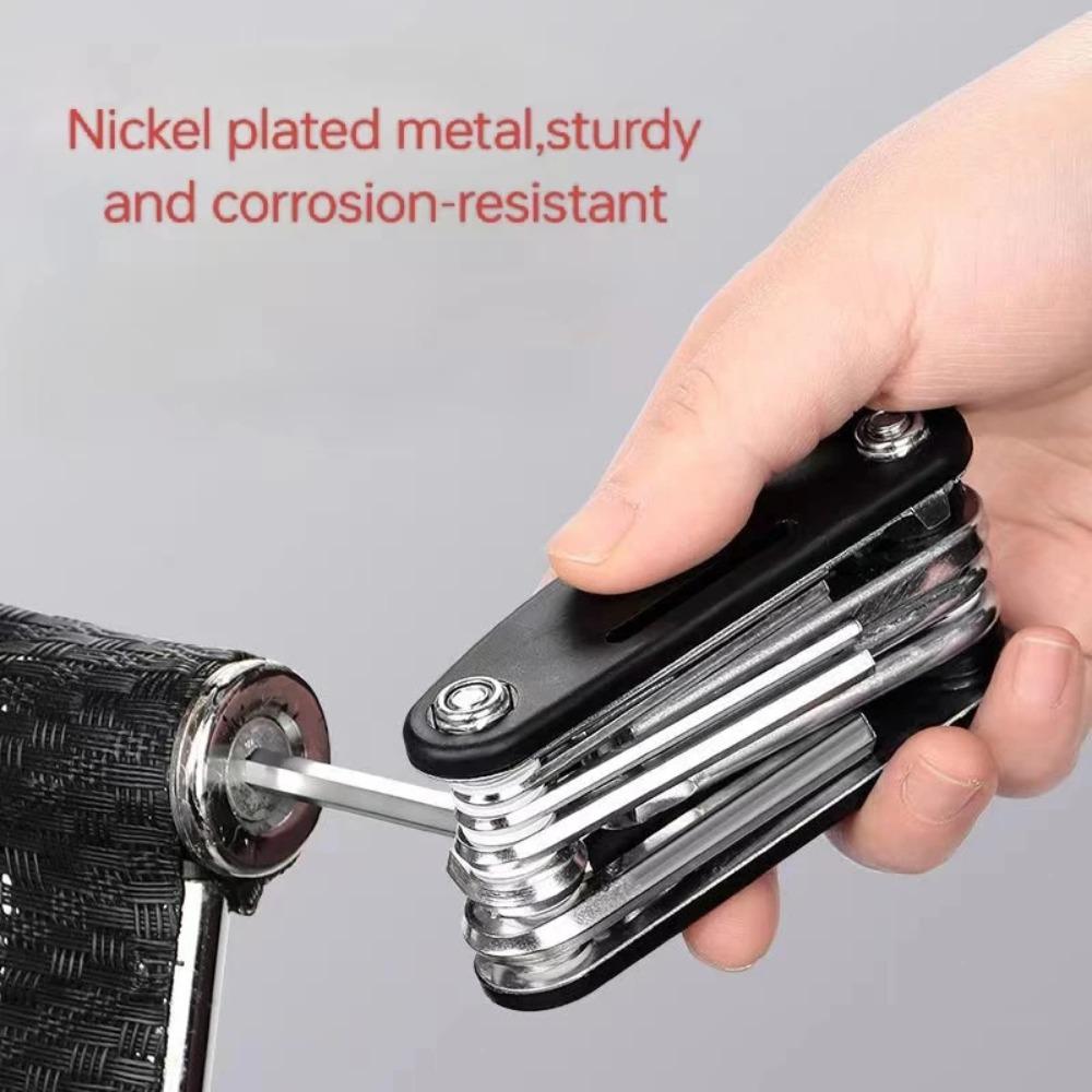 Professional 16 In 1 Multifunction Bicycle Repair Tool Kit Portable Folding Mountain Road Bike Maintenance Emergency Tools