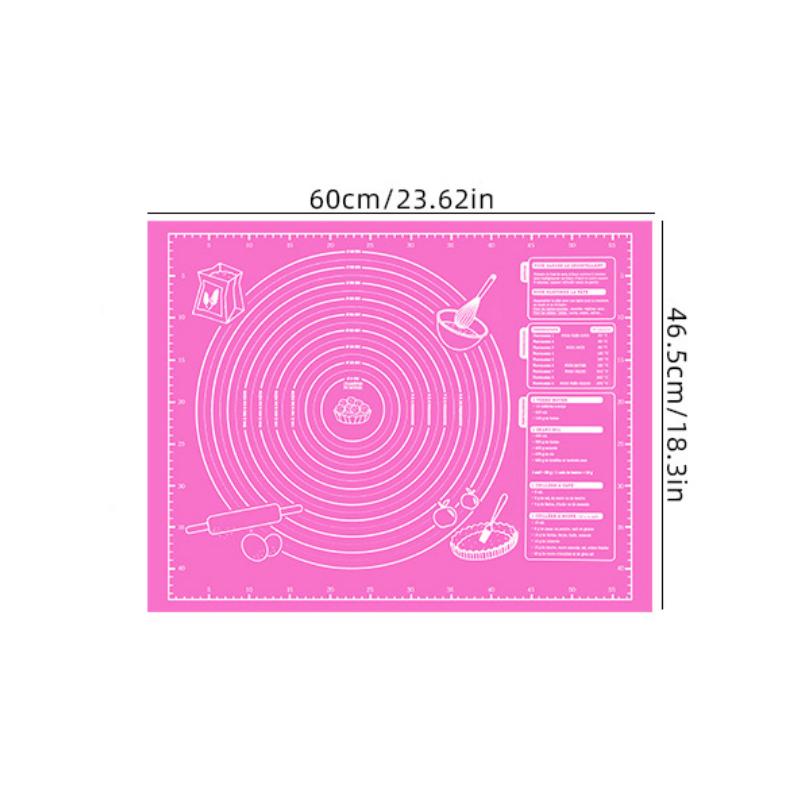 

Pastry Mat Non Slip Large Non Stick EVA Material Baking Fondant Mat Pie Pizza Cookies Easy Clean Kneading Mat with Scale