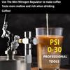 Aluminum Alloys Coffee Pressure Regulator Gauge With High Accuracy Display For Home Brewing Coffee Gas Chargers