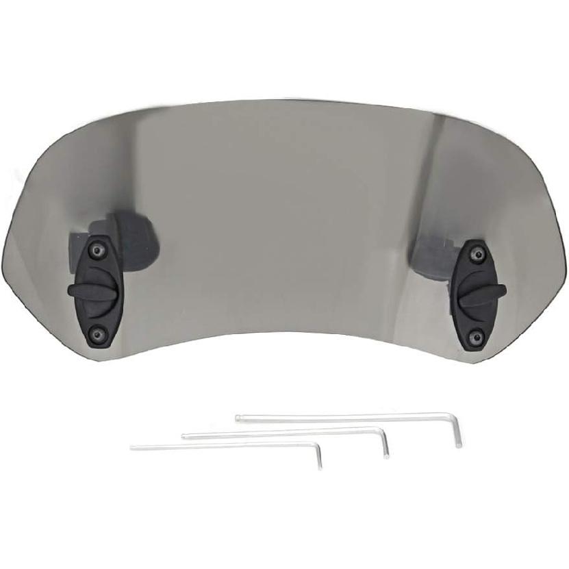 GOTOTOP Motorcycle Wind Deflector, Adjustable Clip On Windscreen Extension for Motorcycle