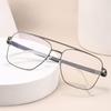 BERNIE German Thin Steel Screwless Glasses Frame - Men's Ultra-Light Large Face Style