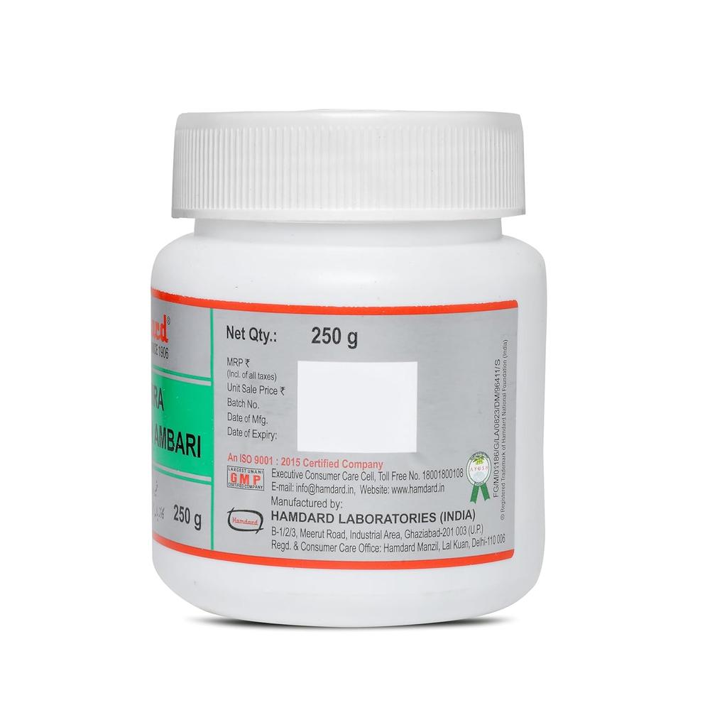 Hamdard Khamira Gawzaban Ambari 250gm Paste Pack of 1 Natural Multi-Herb Blend Strengthener