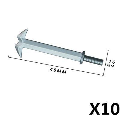 MOC Mattoncini Militari Figura Medievale Soldato Accessori Arma Spada Ascia Coltello Pugnale Martello Giocattolo Mini Mattoncino Regalo R027