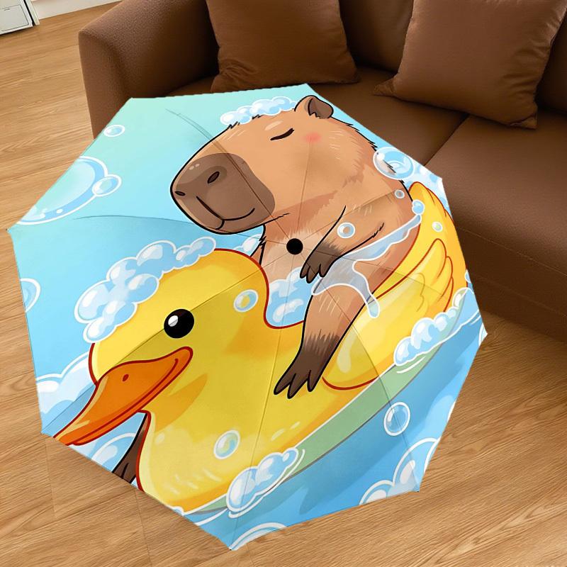 1PC Duck Bear Umbrella-8-Rib Reinforced Portable Folding Travel Suitable for All Seasons Outdoor Daily Use-G403