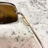Used CHANEL 4123-B Coco Mark Rhinestone Brown