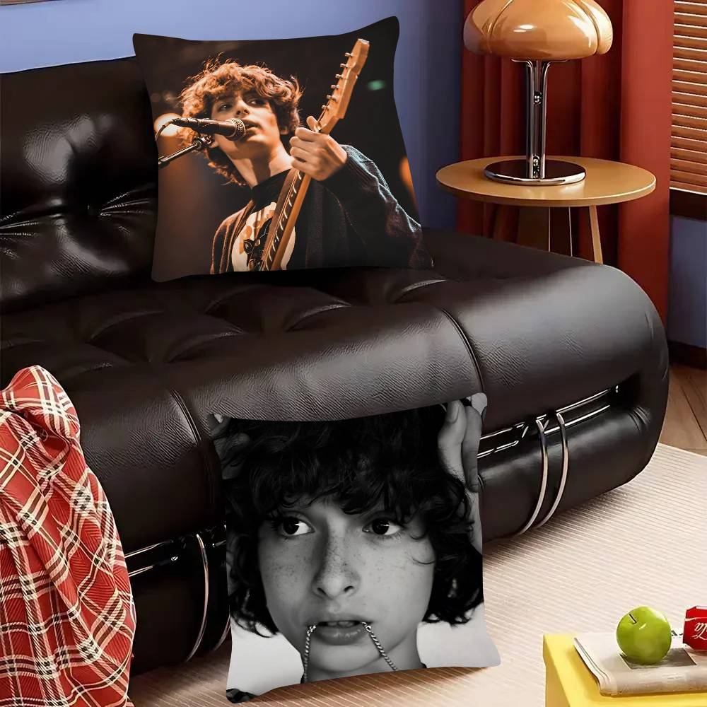 Schauspieler Finn Wolfhard Kissenbezug Mode Quadratischer Kissenbezug Schlafzimmer Sofa Raum Ins Dekoration Freizeit