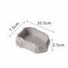 New Simulated Rock Reptile Food Bowl Multiple Size Habitat Decor Lizard Food Dish Anti-slip Base Pet Reptile Feeder Pet Supplies