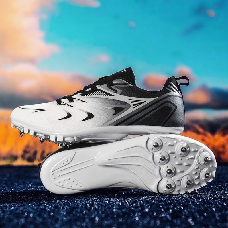 New track and field shoes men's and women's spikes medium and long running standing long jump shoes high school entrance examination physical test sp
