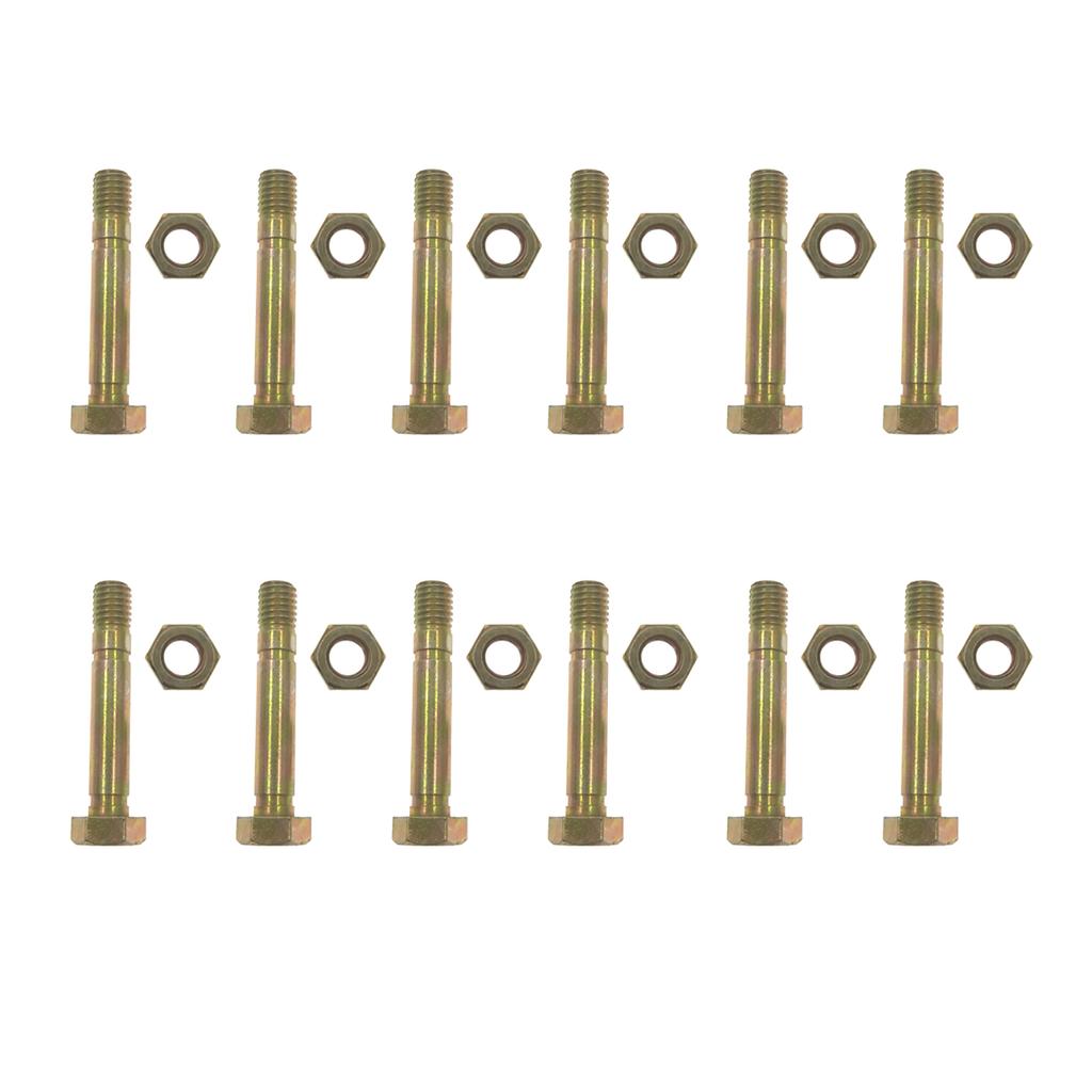 12 Pack Shear Pins and Nuts Replacement for Rotary 5575 Fits Ariens