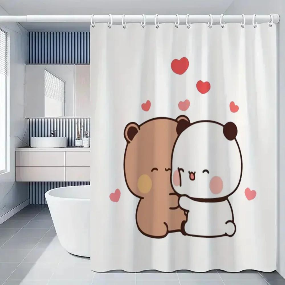 1pc BUBU DUDU Bathroom Curtains Bath Curtain Folding Partition Shower Accessories Bedrooms Luxury European Polyester Fabric