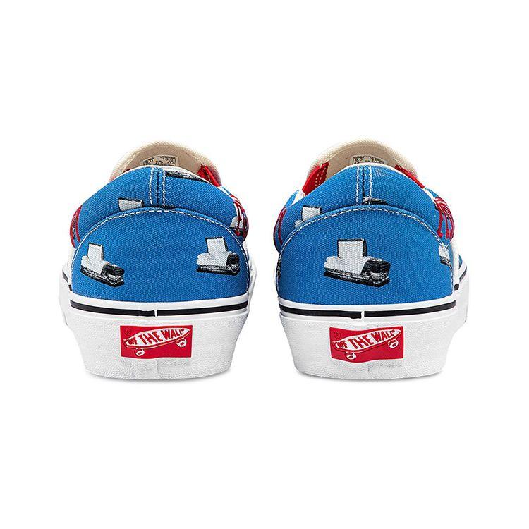Cali Thornhill Dewitt X Vans Vault Classic Slip-On LX Blue Crisis Actor Unisex Sneakers VN0A3QXY61H