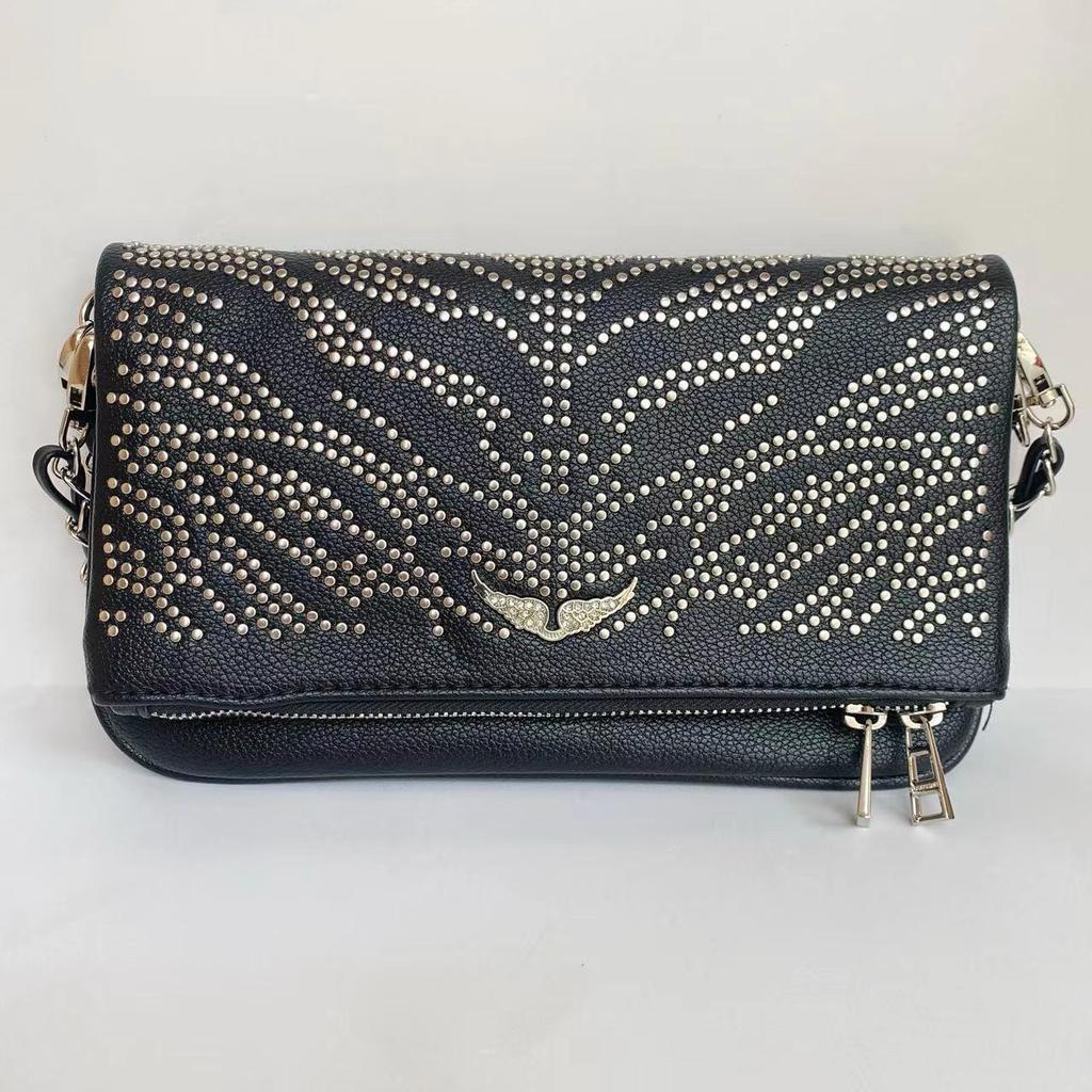 Bag lady flip classic fashion Spanish tail goods explosion shoulder bag full of diamond wings light luxury high-end
