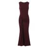 European and American style, new women's clothing, foreign style, classic, versatile irregular slim-fit wrinkled dress