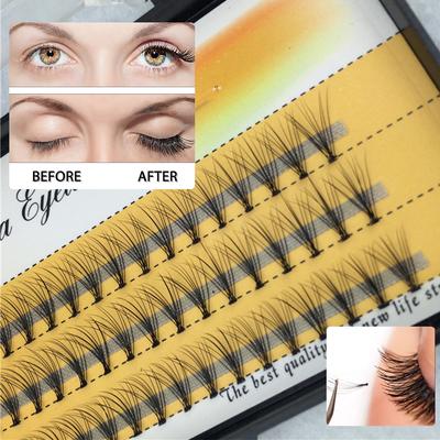 Natürliche, permanente, weiche, leichte Wimpernverlängerung, Deluxe-Wimpern, 3D-Einzel-Fake-Wimpern