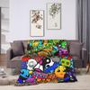 Geometry Gaming Dashed Blanket  Picnic Flannel Throw Blanket For Couch Bed Warm Soft Ized Quality Bedspread Birthday Gift