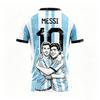 2026 Messi Argentinien Team Fußballtrikot Spiel- & Trainingsset Sommer Sport Herren T-Shirt Kinderkleidung T-Shirt Y2k Damen