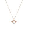 Design sense niche female tide necklace female beating heart pendant titanium steel collarbone chain new jewelry