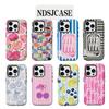 Luxurious Purple Cherry Phone Case for iPhone 17 16 15 14 13 12 11 X XS Air Pro Max Plus Luxury Double-layer Back Cover